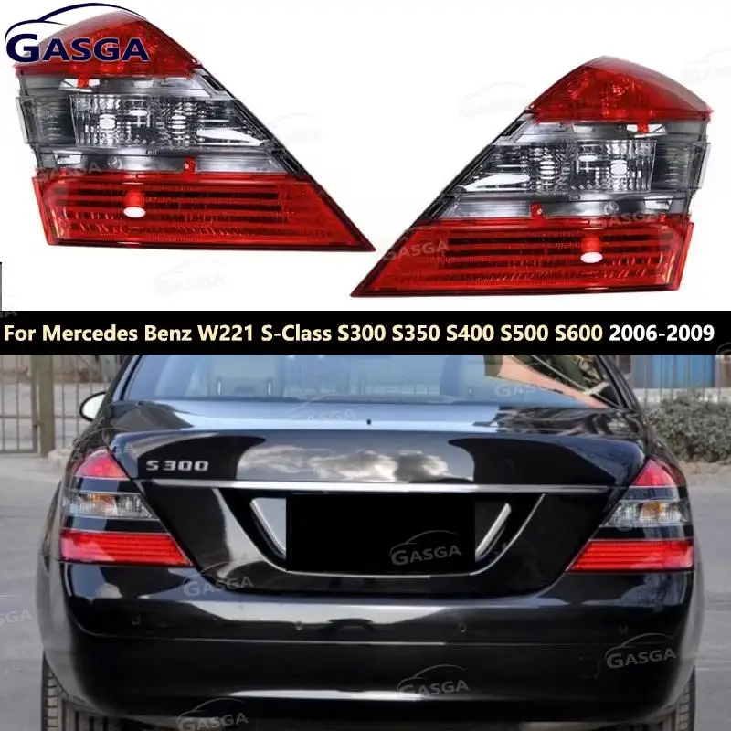 For Mercedes Benz W221 S-Class S300 S350 S400 S500 S600 2006-2009 Rear Tail Light Car Accessories Taillight Housing No bulb