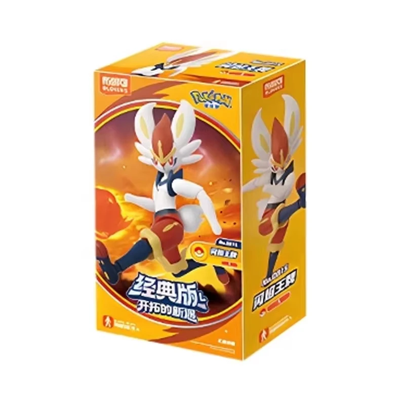 Op voorraad: originele Blokees X Pkm Adventure Prologue actiefiguur, model van Meowscarada en Greninja, verzamelmodel, speelgoed, een verrassend cadeau.