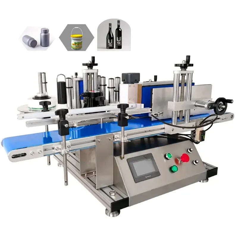 Manufacturer Wholesale High Quality Desktop Round Bottle Labeling Machine For Pet Plastic Glass Bottles