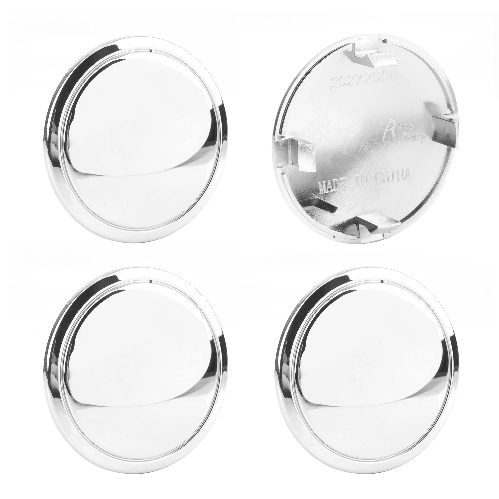 Eloxiumy 4pcs Car Wheel Center Cap For 2008-2019 A3 A4 A5 A6 S5  2015-2018 Q3 S8 S6 S7 Rim #4B0 601170A #58811 OD 69mm ID 55.6mm