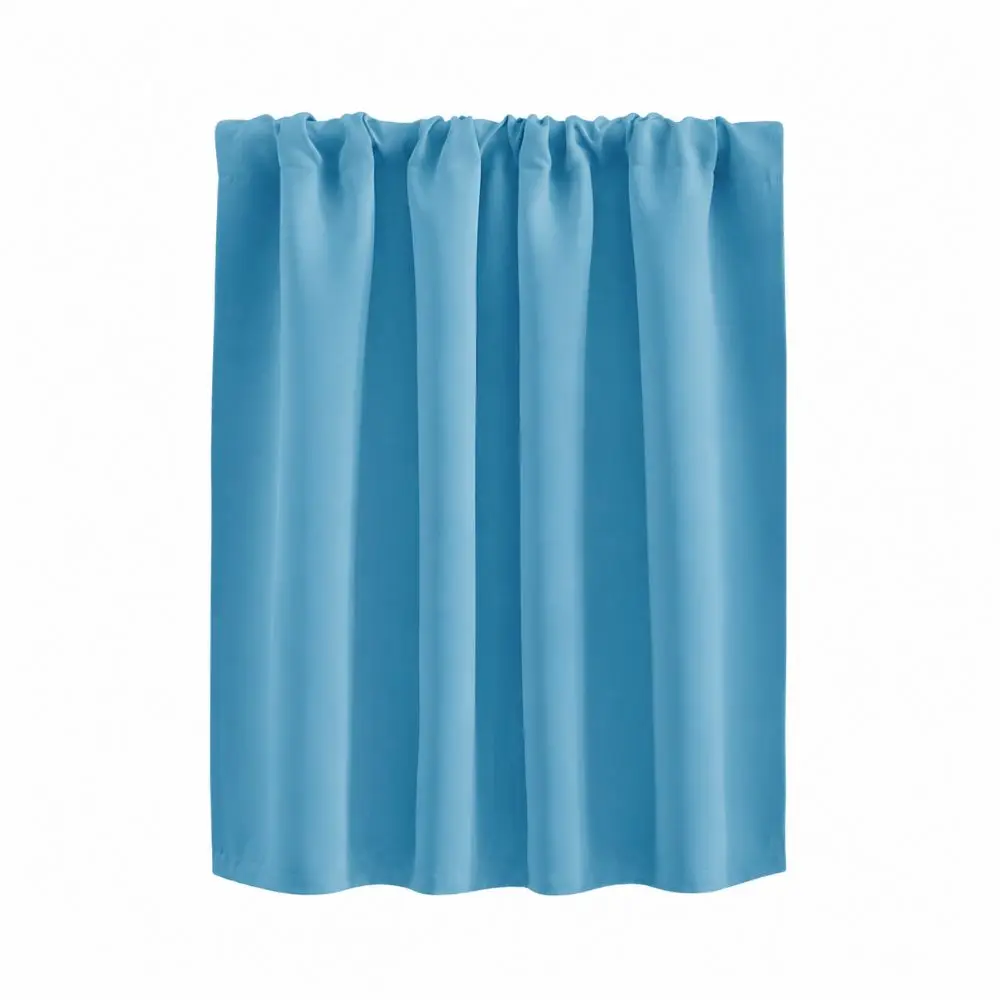 1PC 76×60CM Short Blackout Curtains Washable Solid Color Kitchen Curtain Breathable Thickened Partition Curtain Multipurpose