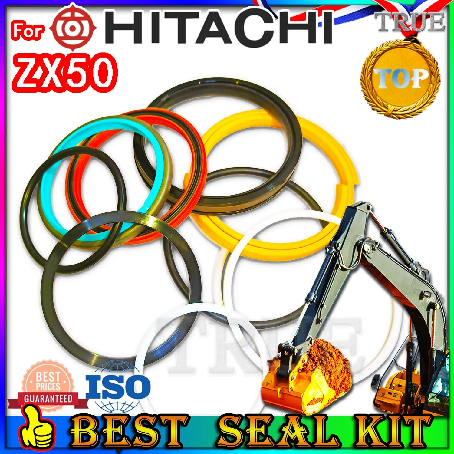 For Hitachi ZX50 Oil Seal Repair Kit Boom Arm Bucket Excavator Hydraulic Cylinder Hit Factory Direct Sales wholesale Wheel Blade