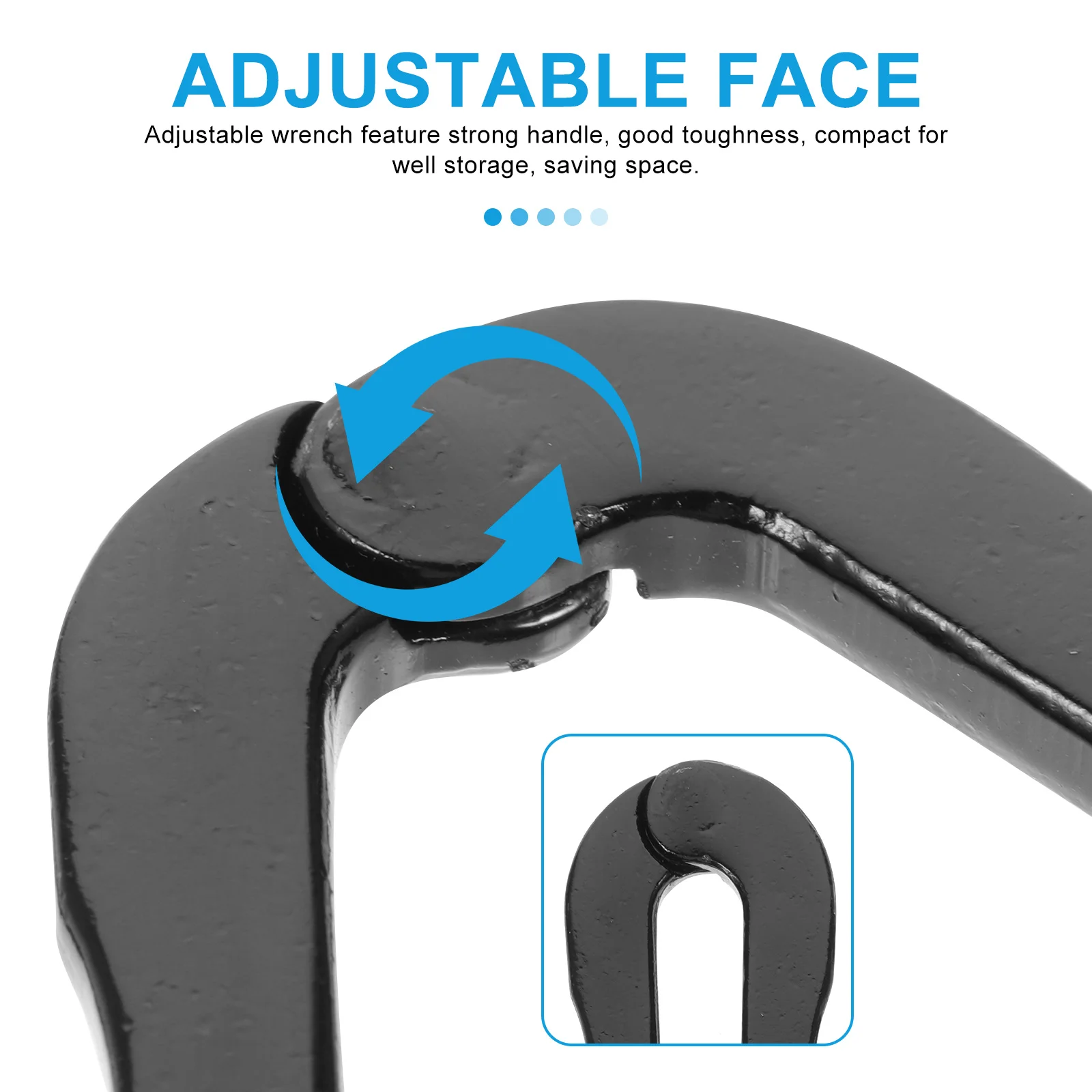 

4Mm Adjustable Face Spanner Wrench Angle Removal Tool Spanner Pin Pliers Compact Adjustable Wrench for Grinder Backing Pad