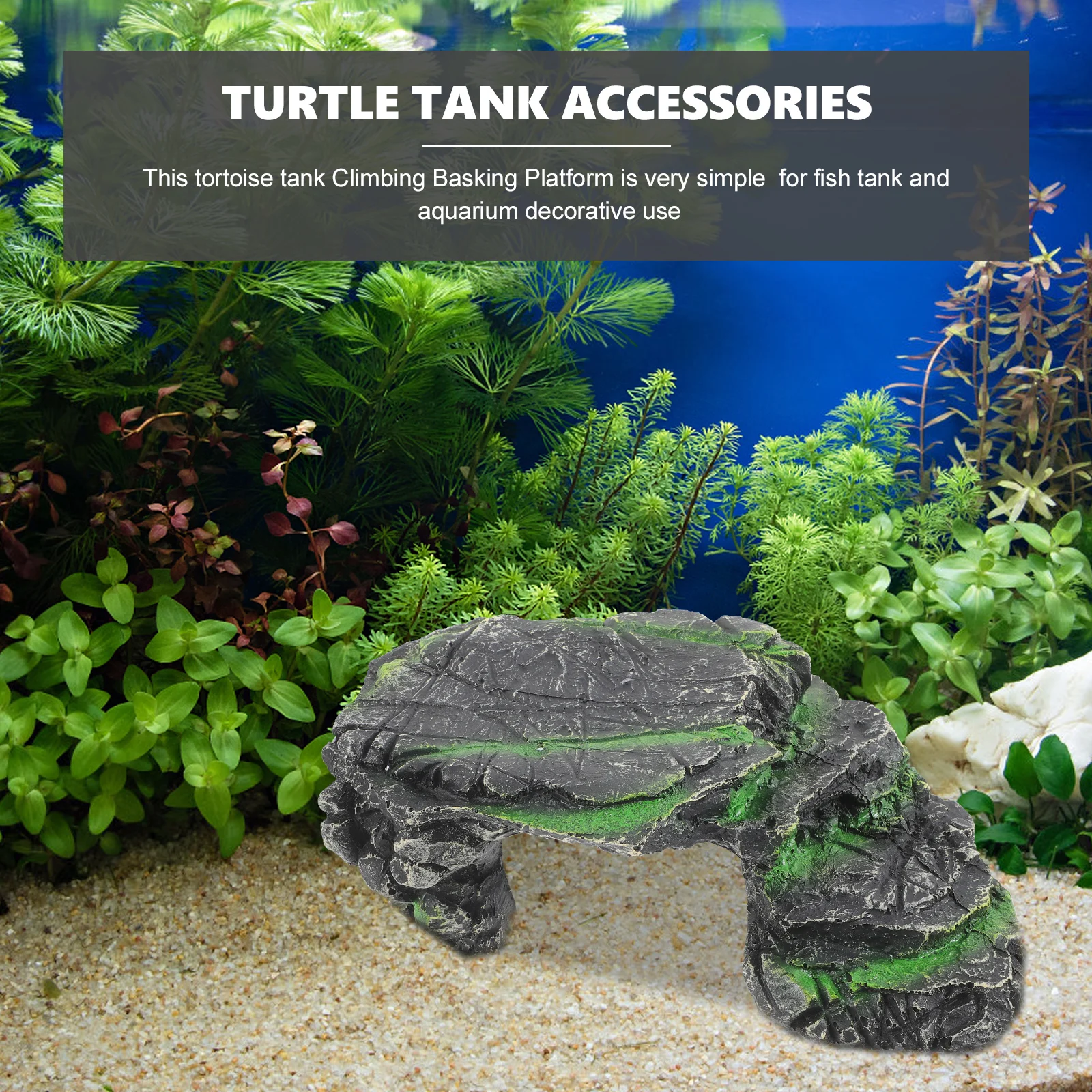 

Resin Durable Turtle Basking Platform Climbing Playground Turtle Tank Accessory Aquarium Reptile Decor Reptile Decor