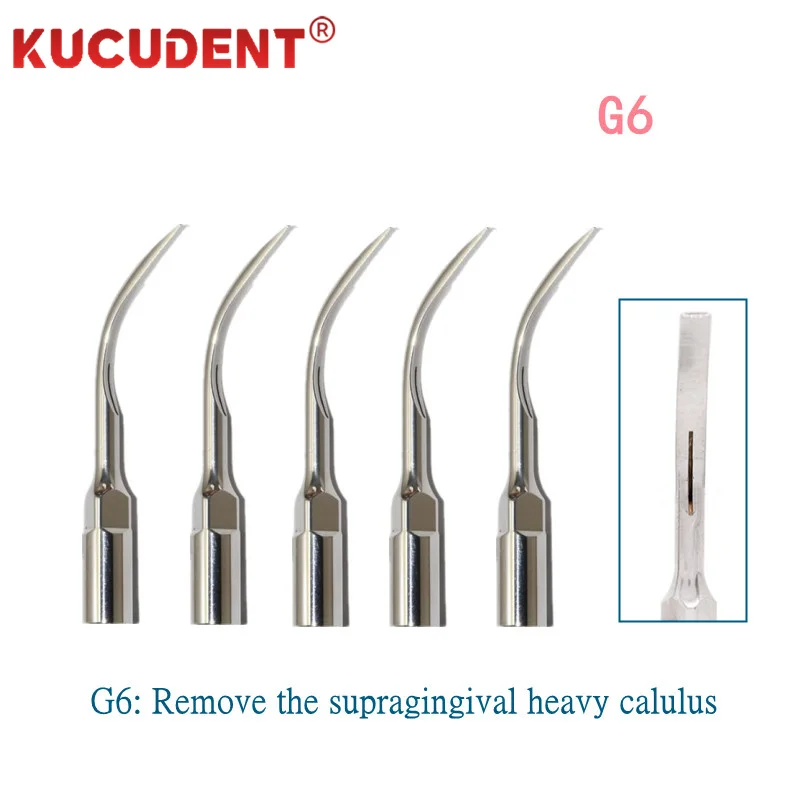 5 Stück Dental-Scaler-Spitzen Passend für EMS Woodpecker Ultraschall-Handstück Scaling-Spitzen Endodontische Zahnreinigung G1 G2 G3 G4 G5 G6 – Detail 3