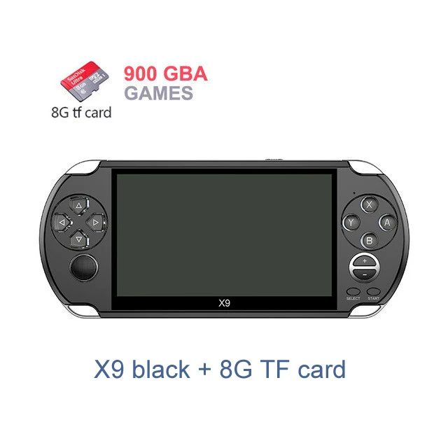 2020 Hot Retro X1/X9 Handheld Game Console Large Screen Multi-functional Built-in 10000 Games for Children and Adult