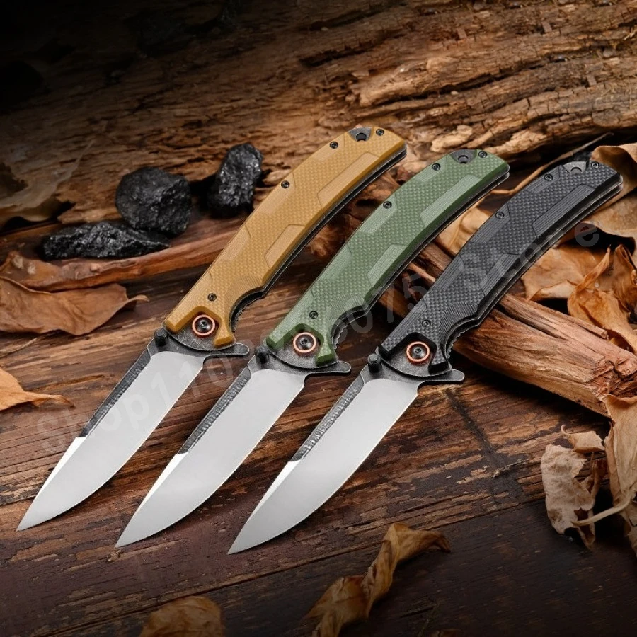 1 шт. портативный складной нож со стальным лезвием D2 и ручкой G10, подходящий для кемпинга, пешего туризма, ежедневной переноски в чрезвычайных ситуациях