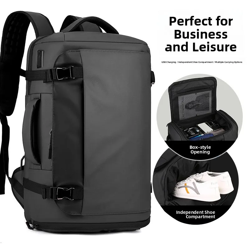 

Новая уличная простая мужская сумка в коробке 720, дышащая, увеличивающая нагрузку, двойная сумка-почтальон, большая емкость, вентилируемый USB