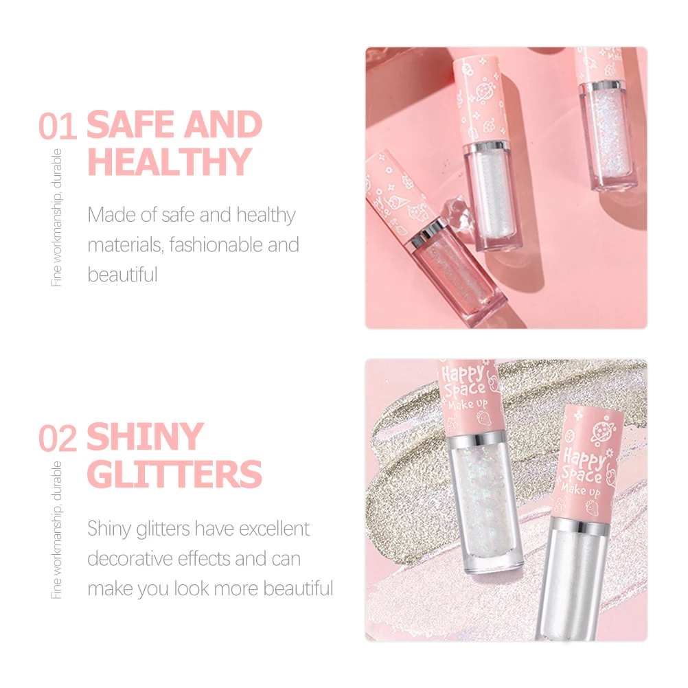 Juego de sombras de ojos, 8 Uds., barra de sombra de ojos con brillo líquido para maquillaje, pigmento brillante resistente al agua para fiesta y Festival