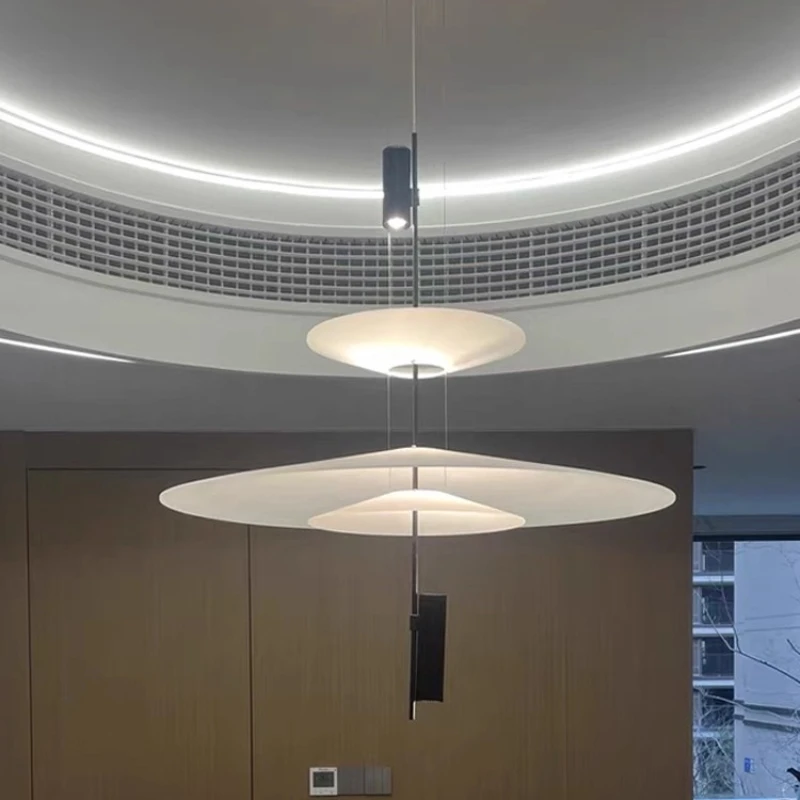 

Flying Saucer LED Chandelier Modern Minimalist Pendant Light Full Spectrum Alloy LED Lighting Lamps Bedroom Living Room Lights