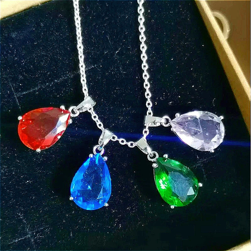 

Hot-Selling Teardrop Zircon Pendant Necklace, Exquisite Light Luxury Clavicle Chain,Personalized Jewelry for Women Daily & Party