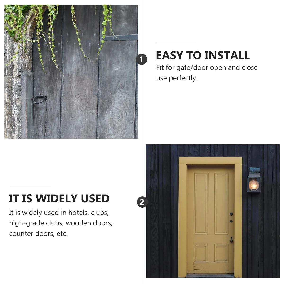 

3pcs Black Duty T Strap Decorative Hinge For Gate Door Wood Hinge Strap Hinges Fence Cabinet Diy Hardware Hinges