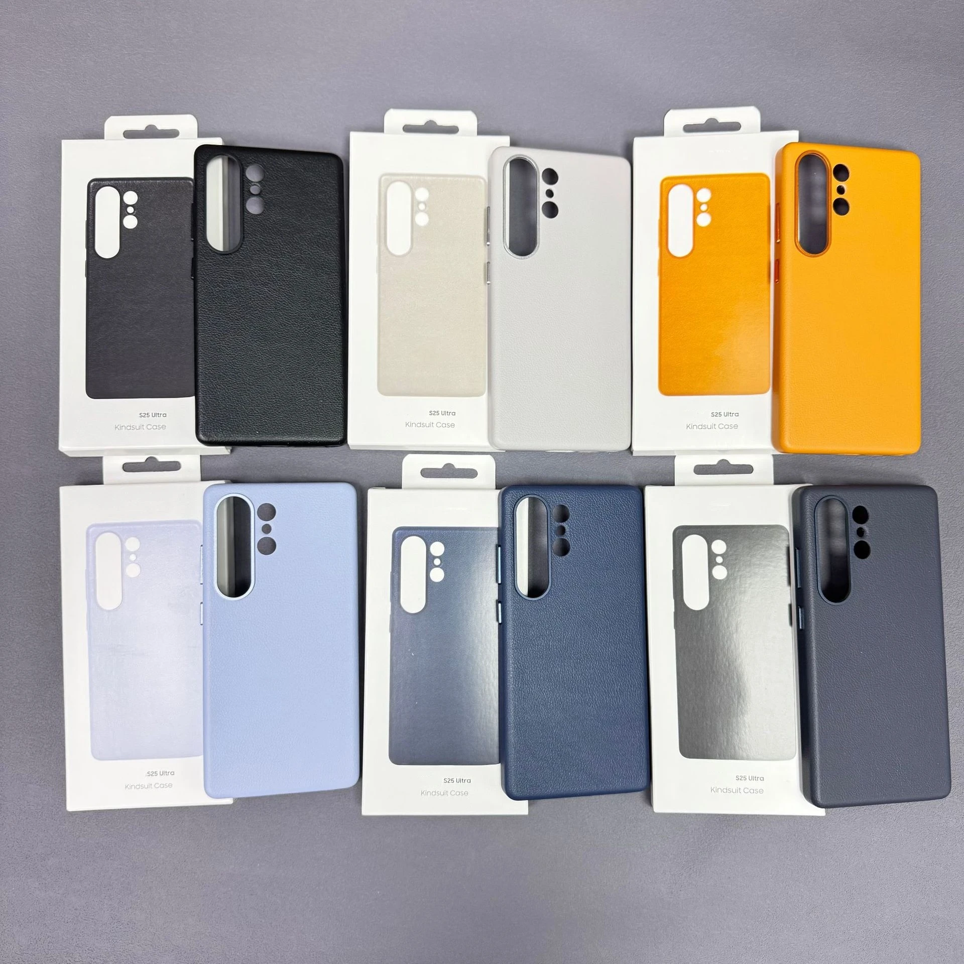 

Business Premium Leather Phone Case for Samsung Galaxy S25 Ultra S25 Plus Shockproof Protective Hard Cover W/ Retail Packing