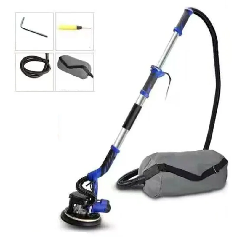 

1380W Adjust Speed Drywall Sander 220V Wall Polishing Grinding Double Led Light Wall Putty Polisher Machine