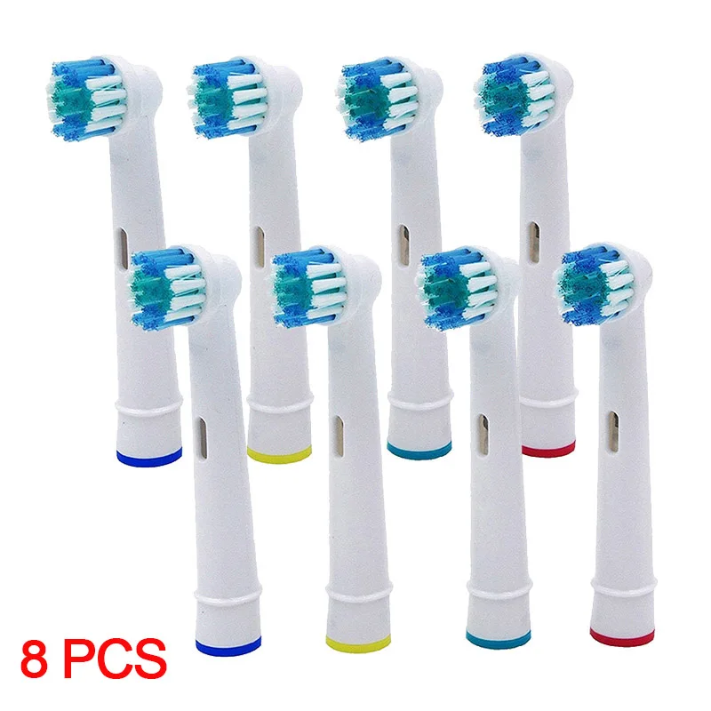 8 Uds cabezales de cepillo de dientes eléctrico para cepillo de dientes Oral B SB-17 cabezales de cepillo de repuesto limpieza de dientes vitalidad Excel limpiador de dientes