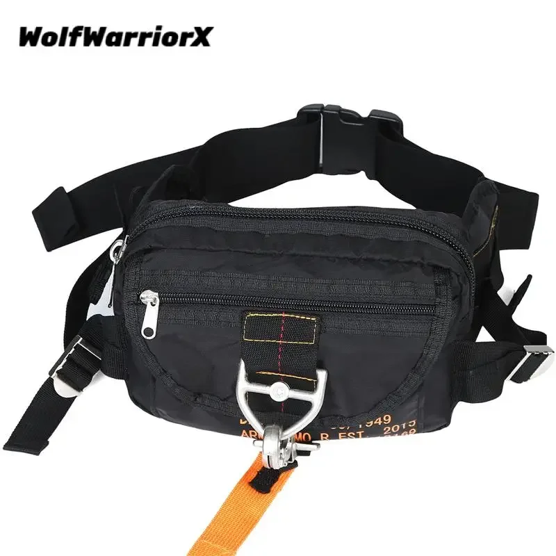 Dinosaur Buckle Bags Men Tactical Chest Bag Shoulder Bag Outdoor Sports Camping Travel Hiking Crossbody Waist Belt Bag Men Bag