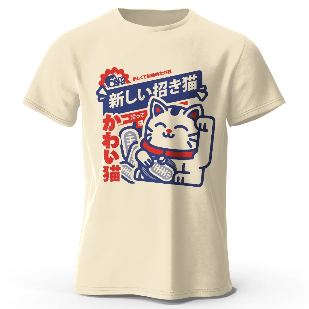 

100% Cotton Japanese Style T Shirt 2026 New Graphic Print Soft Breathable Men Women Unisex Oversized Vintage Harajuku Y2k Tees
