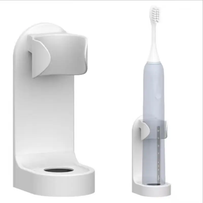 

Electric Toothbrush Holder Detachable Wall Mounted Bathroom Counter Stand with Sticker for Electric Tooth Brushes