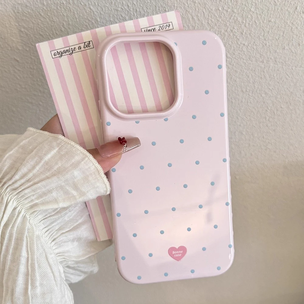 INS Polka Dot Small Fresh Mobile Phone Case for IPhone 17 16