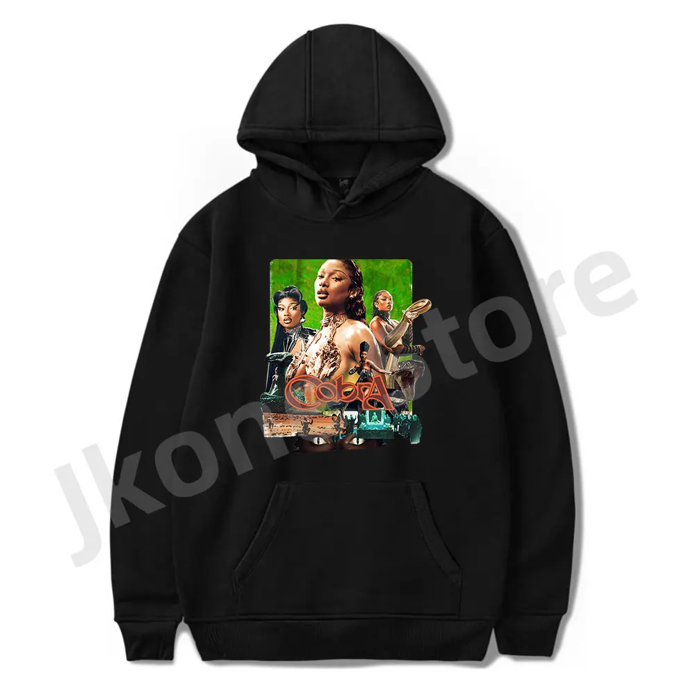 

Megan Thee Stallion Cobra Hoodies Album Merch Women Men Fashion Casual Streetwear Sweatshirts