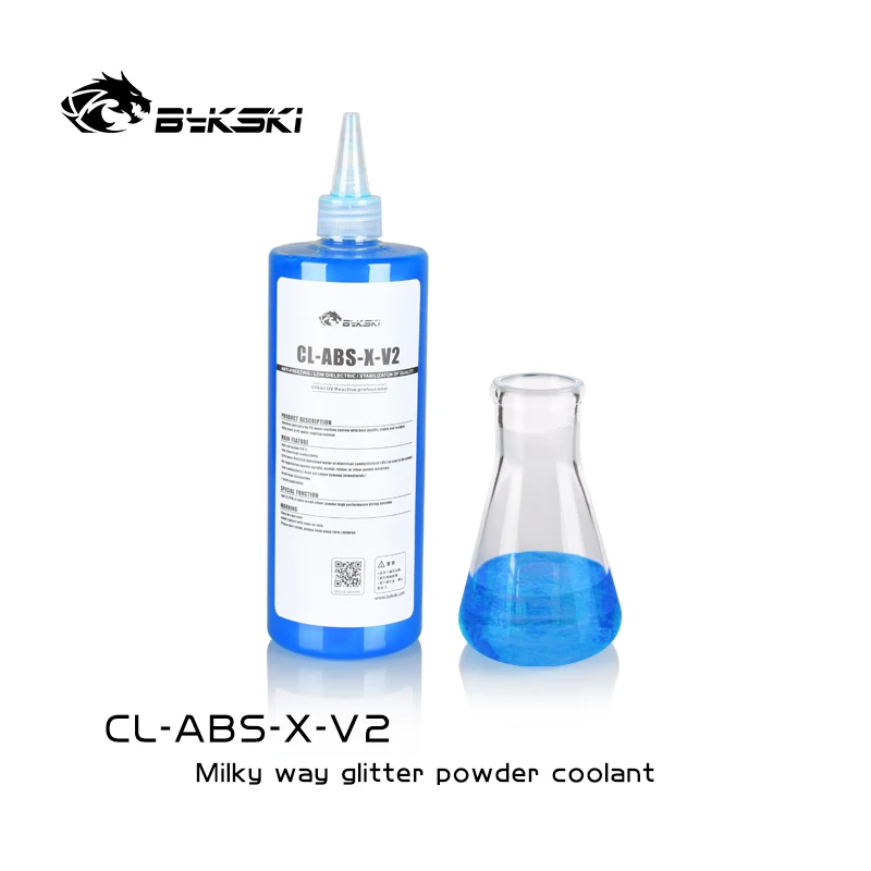 Bykski-líquido refrigerante con purpurina para ordenador, sistema de refrigeración líquida para PC, refrigeración por agua, Flash, polvo líquido, CL-ABS-X-V2, 500ML