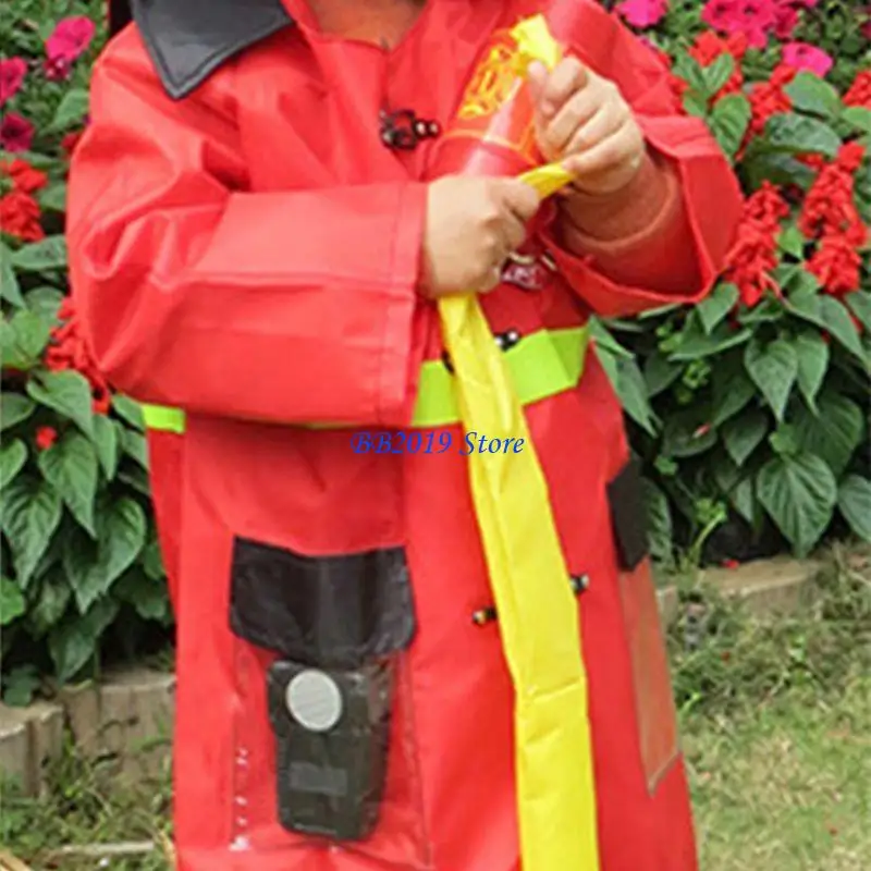 Q0KB Kids Cosplay Costume Career Career Pompone Policemen Finge of Play Halloween Out