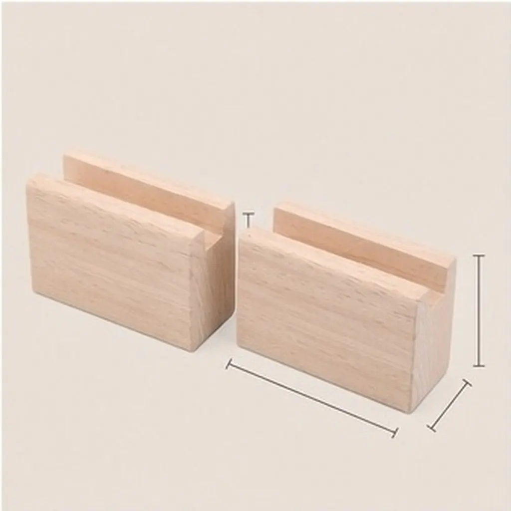 2Pcs Bed Mattress Heightening Pads Furniture Risers Wooden Stable Support Bed Lifts Table Chair Desk Riser Blocks