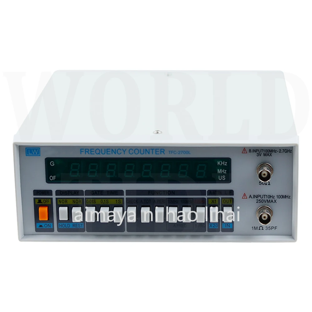 TFC-2700L Multi-Functional High Precision Frequency Meter 8 LED Display Instrument 10HZ-2.7GHZ High Resolution Frequency Counter