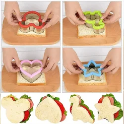 Hot Animal Dinosaur Star Heart Shape Stainless Steel Bread Mould Metal Cookie Cutters Mold Baking Sandwich Cutter Set for Kids