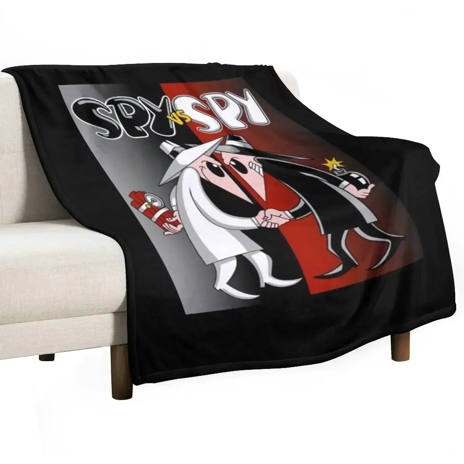 Spy Vs Spy Throw Blanket Thermal Soft Plaid Hair Blankets