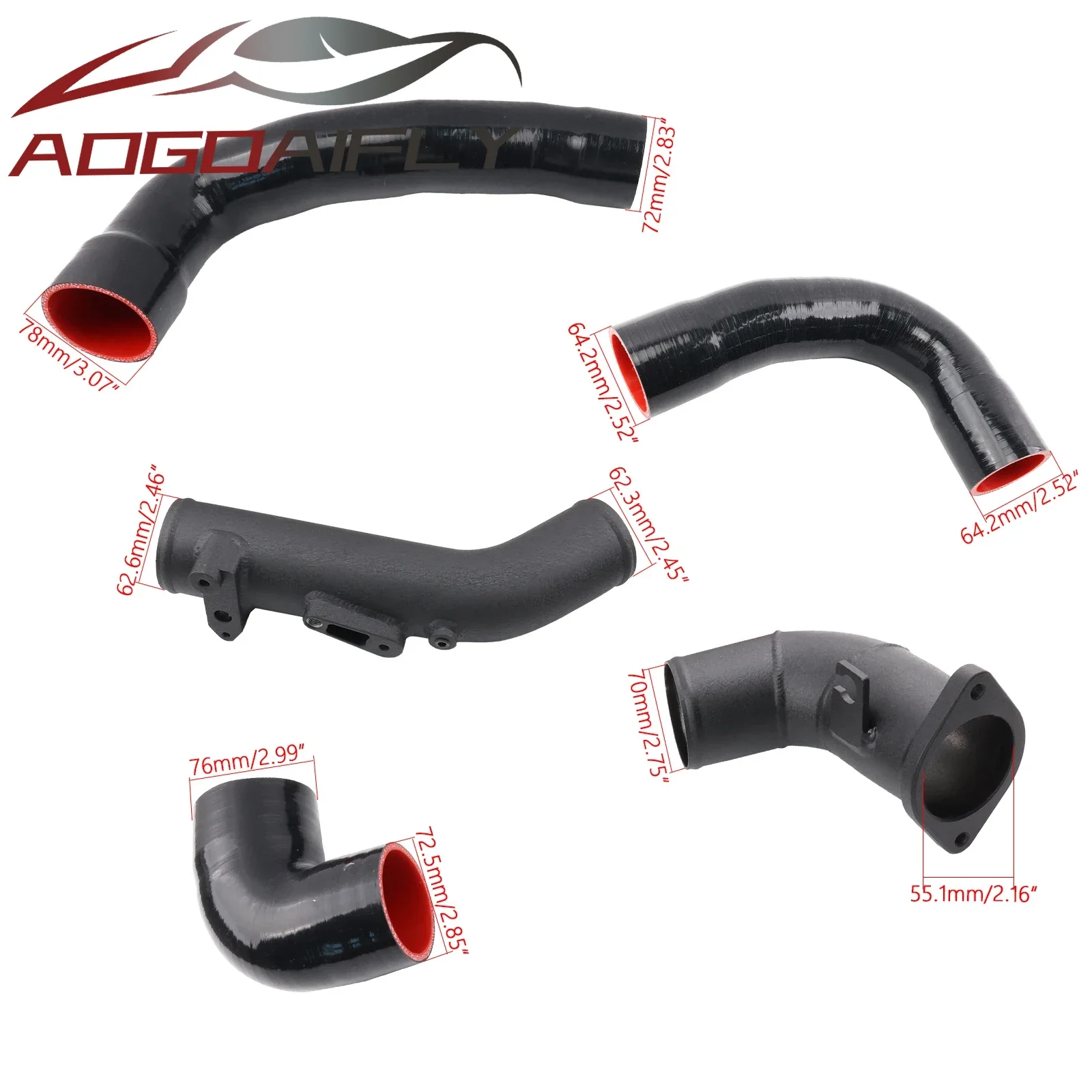 Upgrade Kit Intercooler Charge Pipe Set for 2023+ Civic Type R FL5 & Acura Integra Type S DE5 2.0T