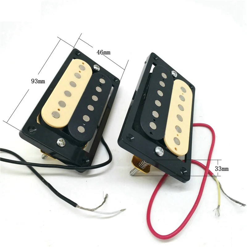 

ABVB-20Pcs Electric Guitar Pickups 50/52 Zebra Faced Humbucker Double Coil Electric Guitar Pickups