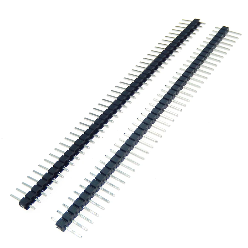 Single Row Masculino e Feminino Breakable Pin Header, PCB JST Connector Strip para Arduino, Kit DIY, 2,54mm, 40 Pin, 1x40, 10Pcs