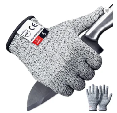 cut Resistant Gloves/En388 Ce Level 5 Cut Resistant Knit Wrist Gloves For Hand Protection Kitchen Outdoor Yard Work