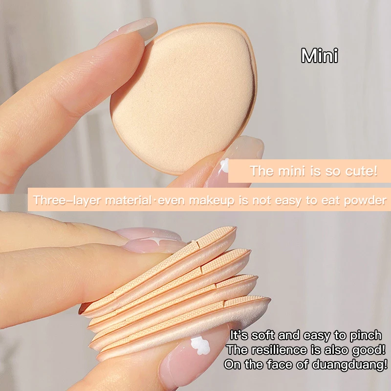 1/2pcs Mini Finger Puff Foundation Puder erröten Make-up Schwämme Pinsel Gesichts Concealer Creme kosmetische Werkzeuge Make-up für Frauen