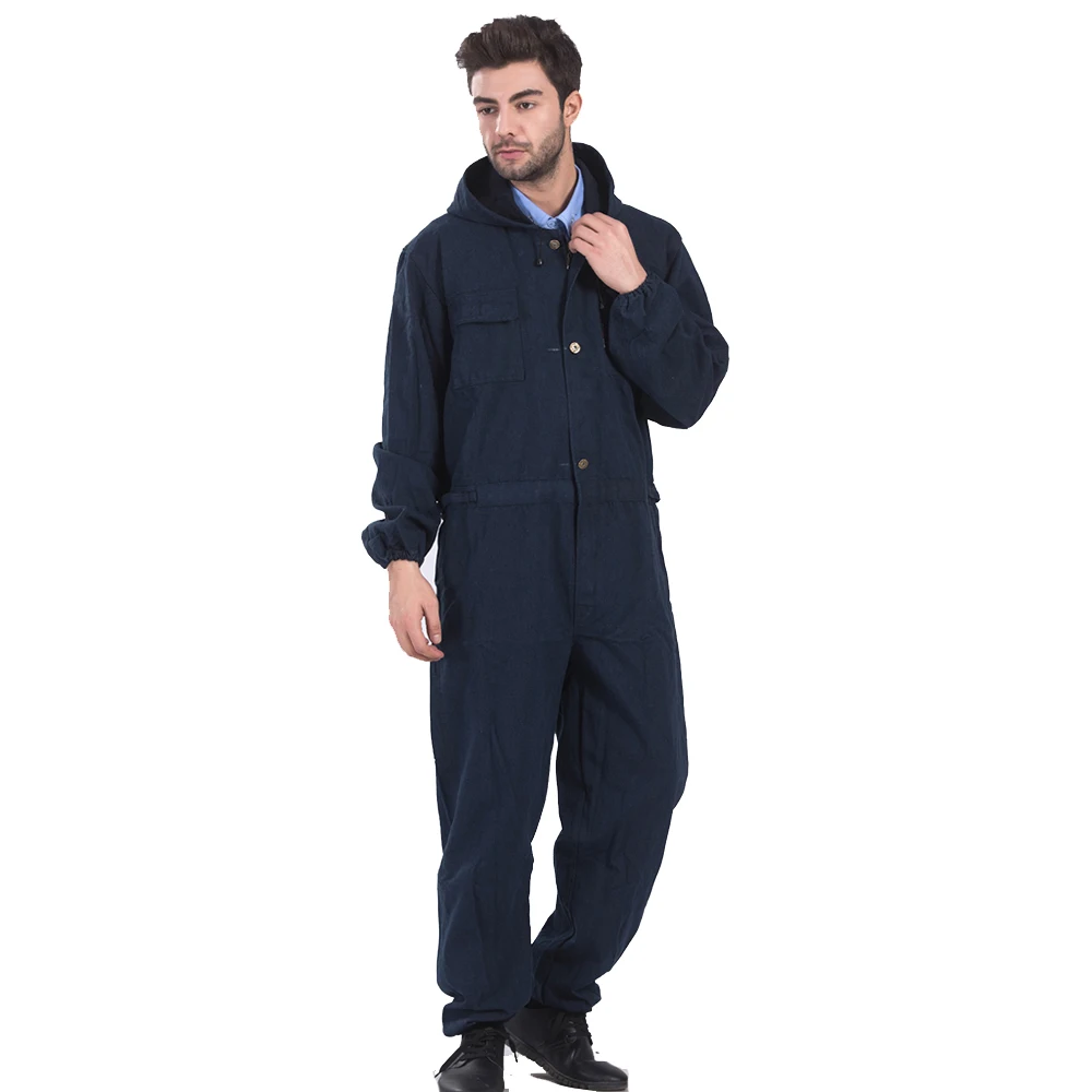 

Welder Suit Work Clothing for Men Hooded Coveralls Long Sleeve Wear-resistant Painter Welding Uniforms Coveralls Dust Proof 4XL