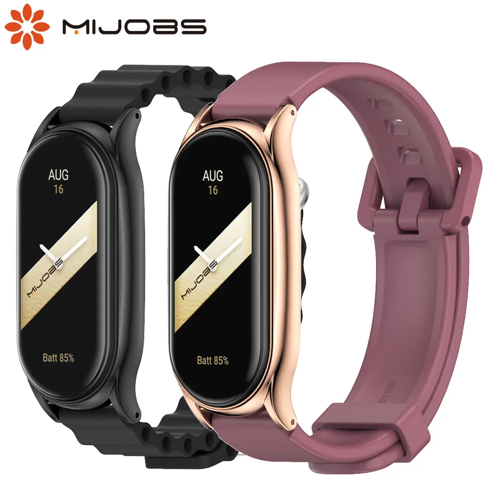 Mi Band 10 9 8 Strap for Xiaomi Smart Band 10 Ceramic Version Smart Watch Bracelet Silicone Mi Band 9 Wrist Strap