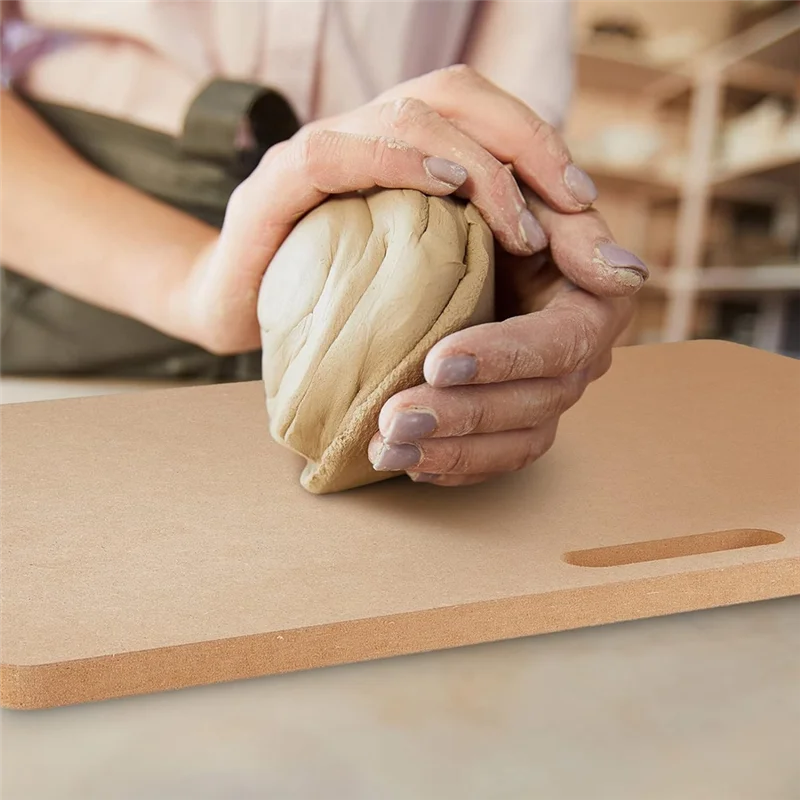 

AEA9-Clay Wedging Board With Handle - 11.7X17.6Inch Portable Clay Board For Ceramics, Clay Crafts, And Pottery 8Mm Thickness