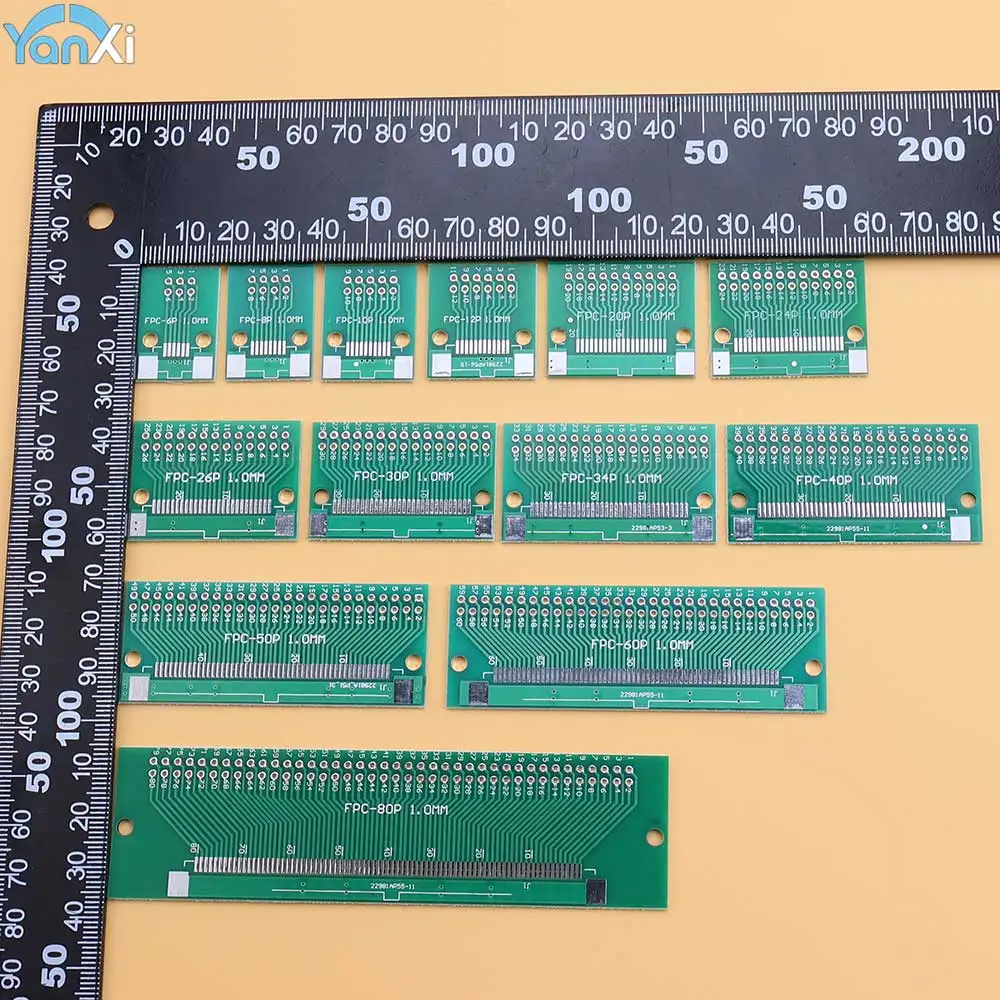 1/2/5PCS Double Side 0.5mm 1mm to 2.54mm FPC/FFC SMT Adapter Board Flexible Flat Cable Test Board 6/10/20/24/30/40/50/60/80Pin