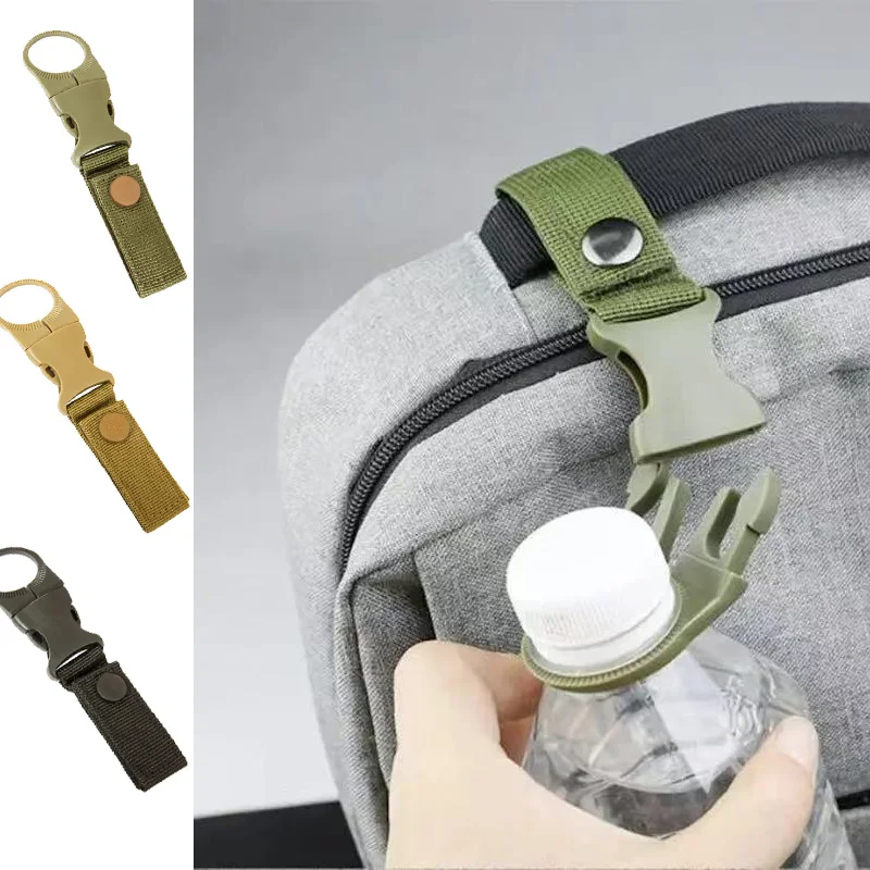 

Webbing Buckle Hook Water Bottle Holder Outdoor Nylon Buckle Carabiner Belt Clip Kettle Water Bottle Buckle Backpack Belt