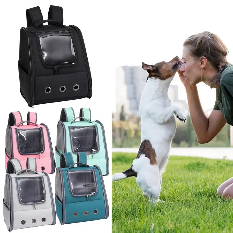 Foldable Pet Backpack Dog Cat Portable Travel Carrier Bag Folding Design Dog And Cat Bag For Walking Going Out Driving Traveling