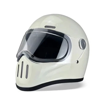 Factory Direct,3C&DOT Retro Helmet - Fiberglass, Visor, Quick-Release,