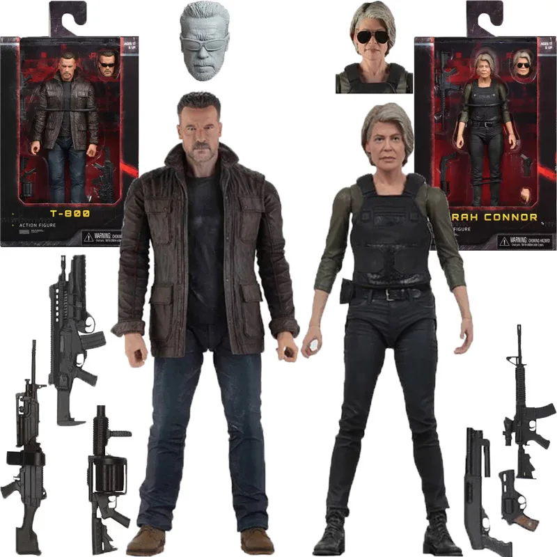 Neca terminator T-800 figura de ação destino escuro sarah connor T