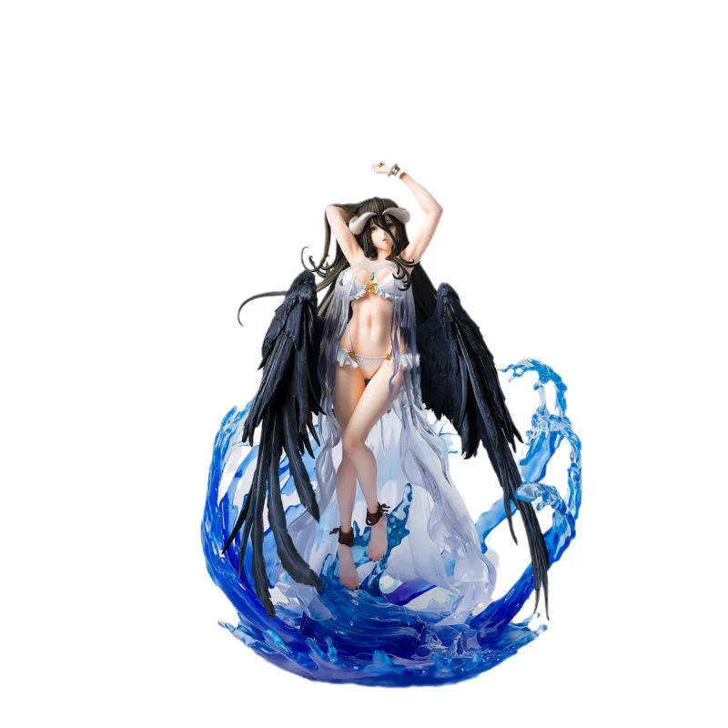 Original OVERLORD Anime Figure SHIBUYA SCRAMBLE FIGURE Albedo Swimsuit SSF Action Figures Model Dolls Toys Gifts for Kids