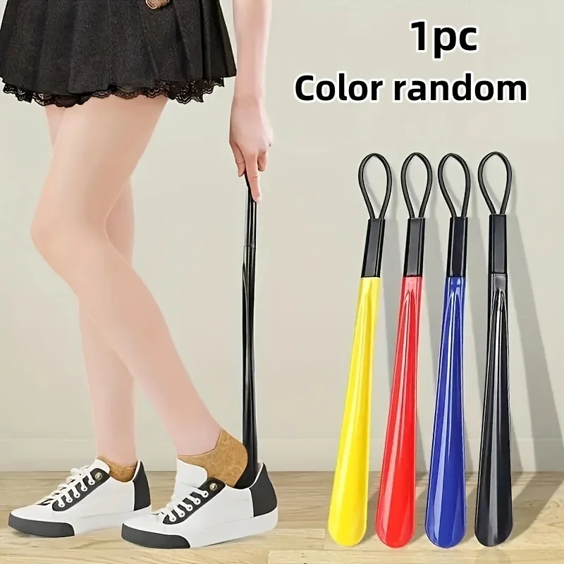 

Удлиненный гибкий пластиковый рожок для обуви, подходит для всех типов обуви, так, ты не сгибать, чтобы надеть по вашему обуви!