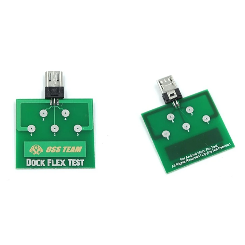 3Pcs Micro-USB Dock Flex Test Board For Iphone 13 12 11 Android Phone U2 Battery Power Charging Dock Flex Testing Tool