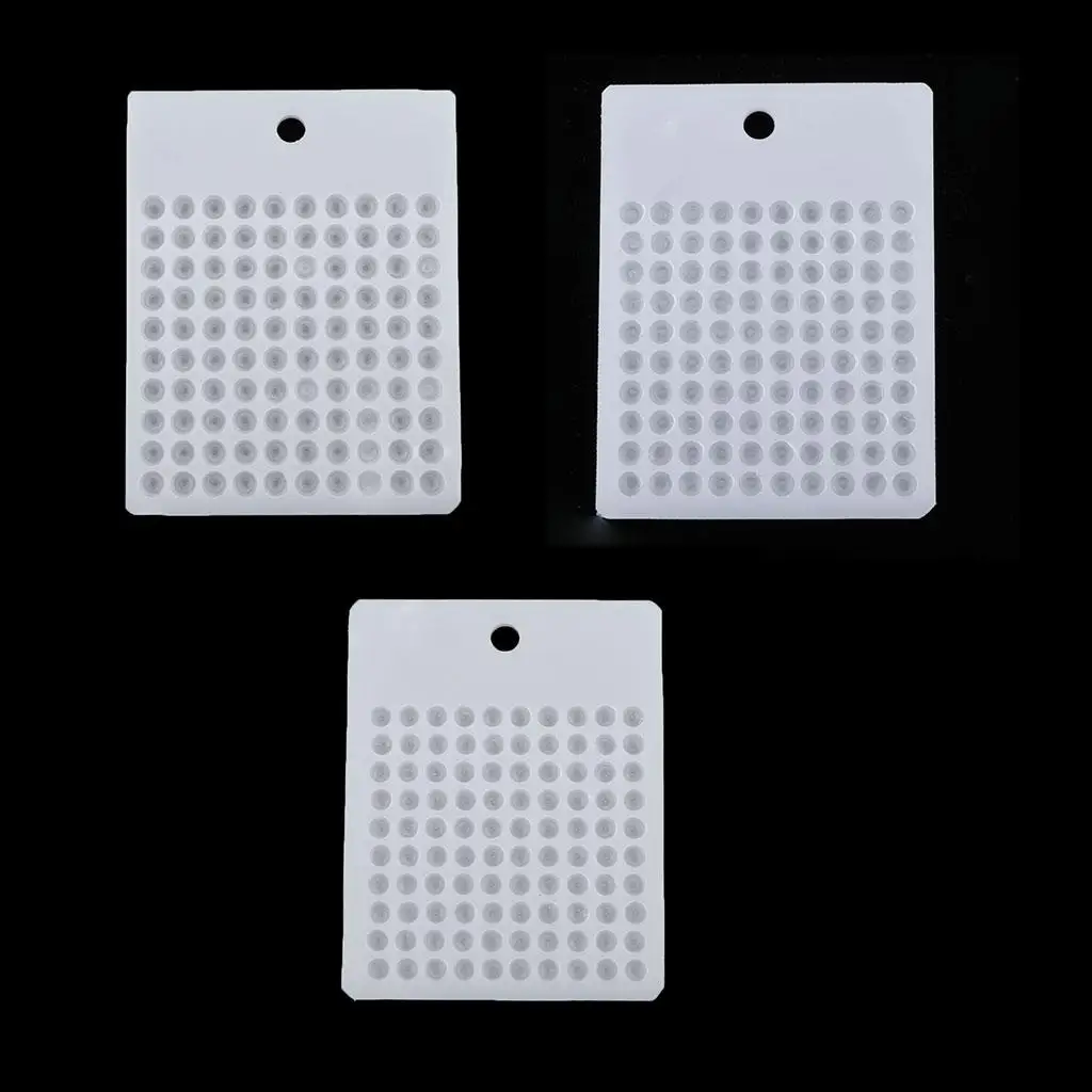 White Beads Counter Rhinestone Crystal Round Board for Jewelry Findings Tool