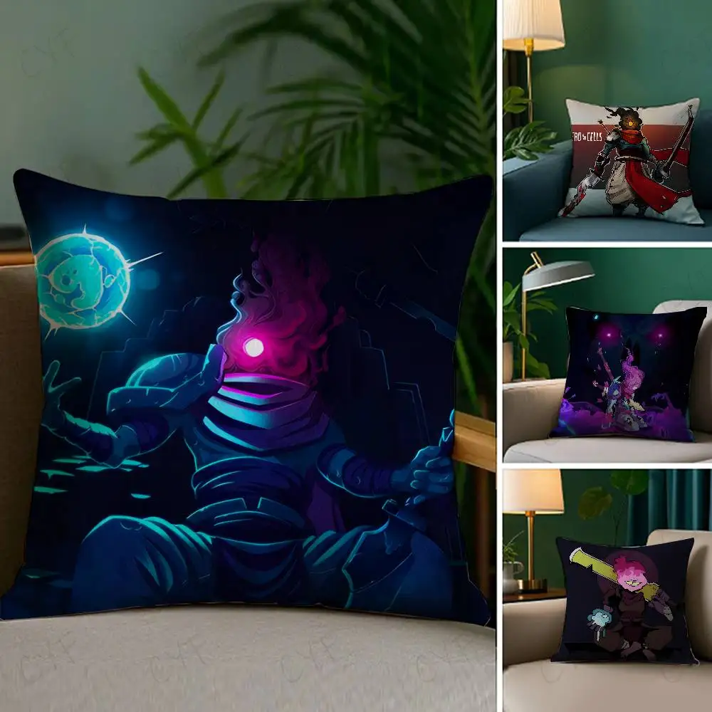 

Anime D-Dead Cells Pillow Case Custom Printed Brushed Fleece Pillow, Baby Skin-Touch, Eco-Friendly Dye-Sublimation Cushion for H