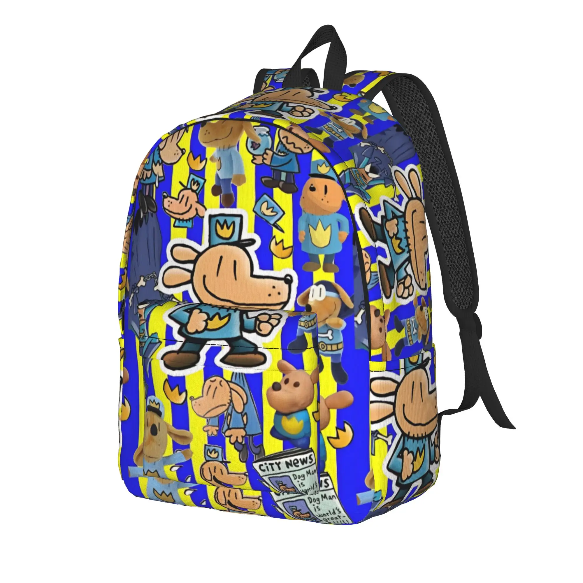 Dogmans Movie Comic Backpack for Men Women Cool Student Work Daypack Cartoon Laptop Shoulder Bag Gift