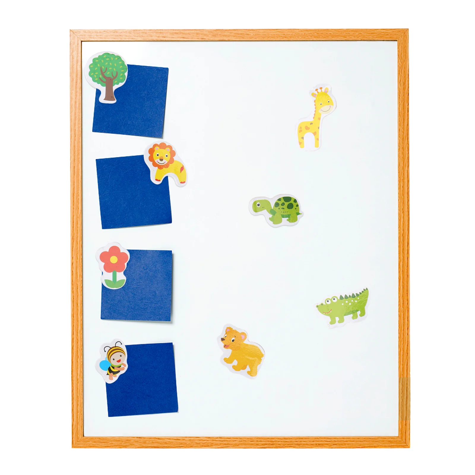 

64Pcs Cartoon Animal Refrigerator Magnets Creative Wooden Fridge Magnets Magnetic Stickers for Cabinet Whiteboard Use